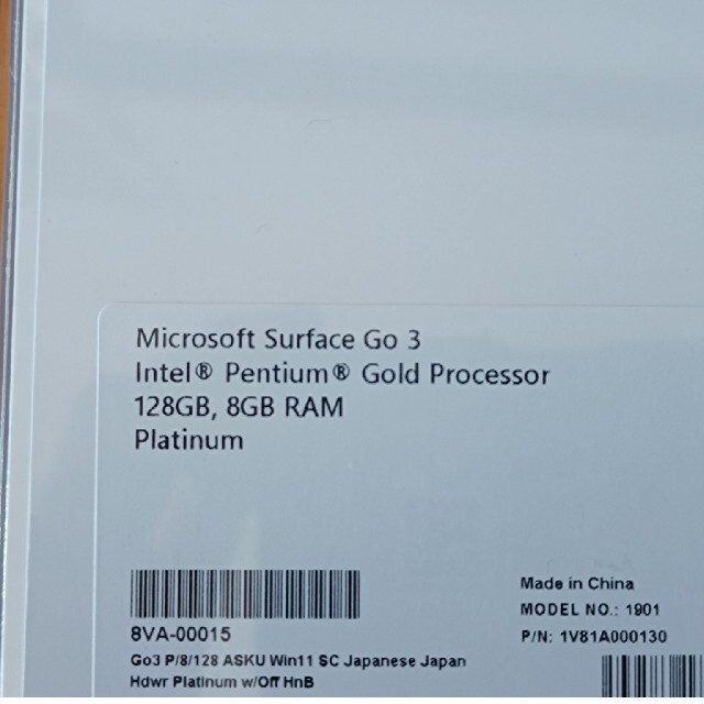 PC/タブレット 未開封新品 Surface Go 3 8VA-00015 5台セット 安い