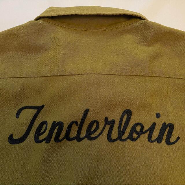 TENDERLOIN - 美品 テンダーロイン ボーリングシャツ 半袖 カーキ XS