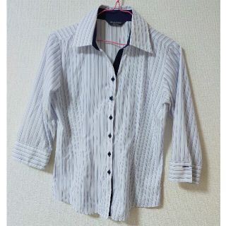 ブリックハウスバイトウキョウシャツ(BRICK HOUSE by Tokyo Shirts)のブラウス　ブルー系　ストライプ(シャツ/ブラウス(長袖/七分))