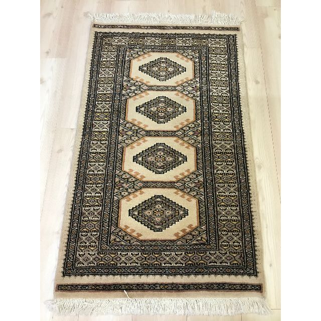 パキスタン絨毯 手織り ウール 新品未使用【239】 sasebo-jc.or.jp