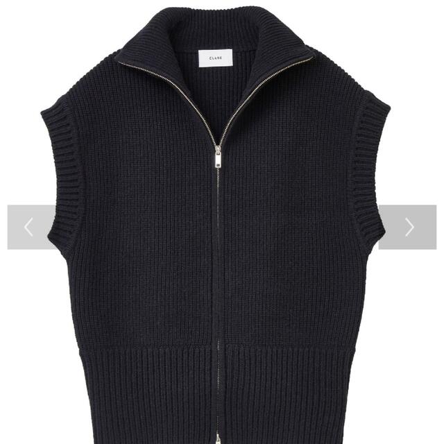 【新品未使用】CLANE ZIP COLLAR KNIT VEST即日発送