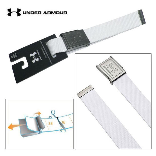 UNDER ARMOUR(アンダーアーマー)のアンダーアーマー  UA  ゴルフ ウェビングベルト　ホワイト メンズのファッション小物(ベルト)の商品写真