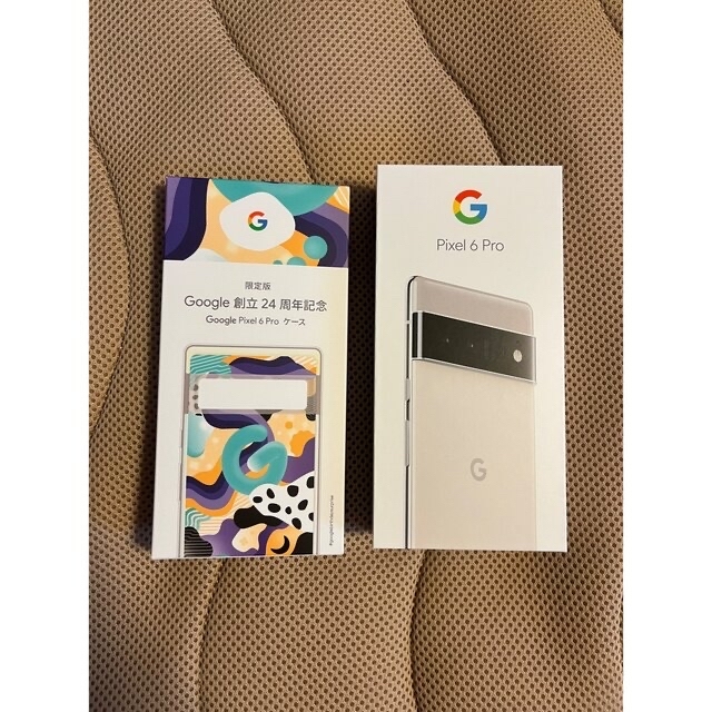 Pixel 6 Pro 128GB simフリーCloudy Whiteケース付