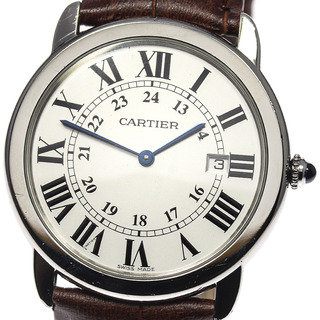 カルティエ(Cartier)の【CARTIER】カルティエ ロンドソロ LM デイト W6700255 クォーツ メンズ_704418【ev10】(腕時計(アナログ))