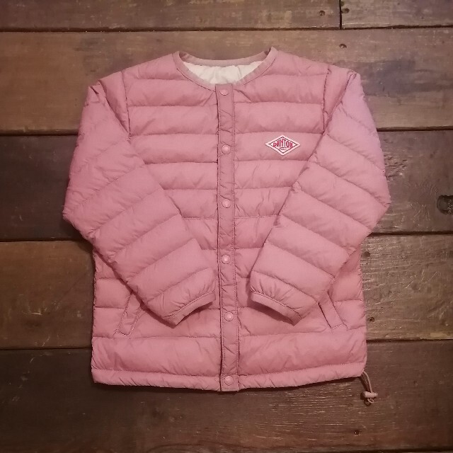 DANTON(ダントン)のDANTON ダントン キッズ ダウンジャケット ピンク M 110 115 キッズ/ベビー/マタニティのキッズ服女の子用(90cm~)(ジャケット/上着)の商品写真