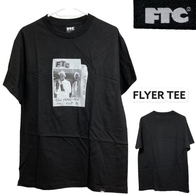 メンズFTC エフティーシー FLYER TEE フライヤーティー Black M