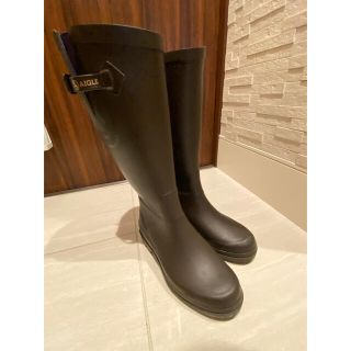 エーグル(AIGLE)の【美品】AIGLE  エーグル　レインブーツ　38(レインブーツ/長靴)