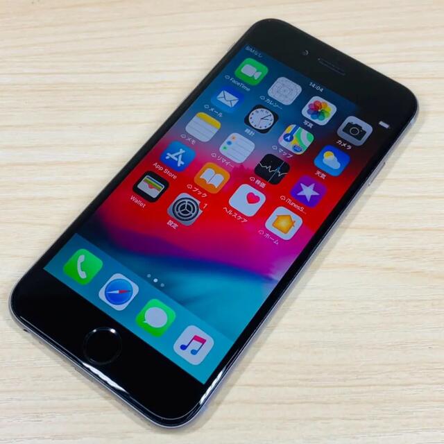 iPhone(アイフォーン)のiPhone6 スペースグレー 本体 16GB  スマホ/家電/カメラのスマートフォン/携帯電話(スマートフォン本体)の商品写真