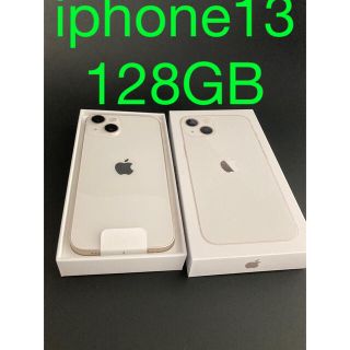 アイフォーン(iPhone)のiphone13 128GB スターライトSIMフリー(スマートフォン本体)