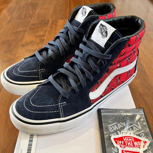 supreme vans diamond plate sk8-hi pro