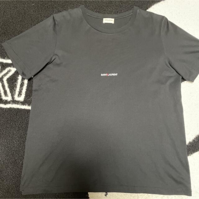 Saint Laurent(サンローラン)のSAINT LAURENT サンローラン ロゴTシャツ 黒 XXL 正規店購入 メンズのトップス(Tシャツ/カットソー(半袖/袖なし))の商品写真