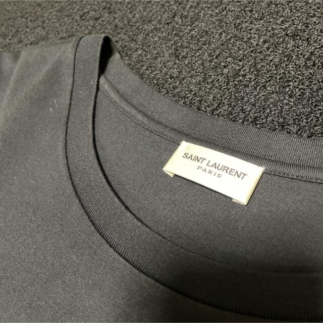 Saint Laurent(サンローラン)のSAINT LAURENT サンローラン ロゴTシャツ 黒 XXL 正規店購入 メンズのトップス(Tシャツ/カットソー(半袖/袖なし))の商品写真