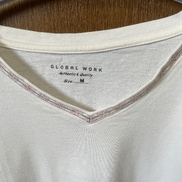 GLOBAL WORK(グローバルワーク)の【美品】GLOBAL WORK Tシャツ カットソー（M）送料無料 メンズのトップス(Tシャツ/カットソー(七分/長袖))の商品写真