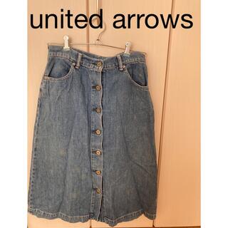 ユナイテッドアローズ(UNITED ARROWS)のユナイテッドアローズ　デニムスカート　36(ひざ丈スカート)