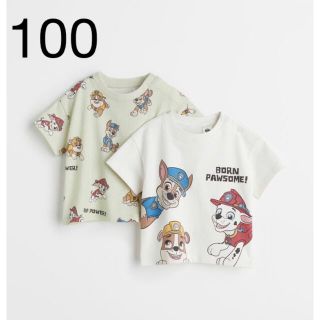 エイチアンドエム(H&M)の《最新作》新品未開封　パウパトロール　Tシャツ　2枚セット　100(Tシャツ/カットソー)