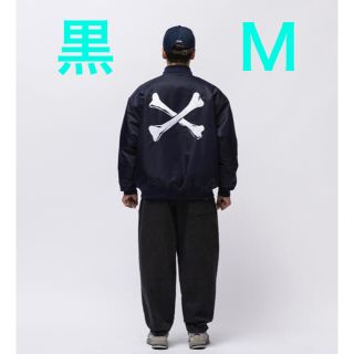 ダブルタップス(W)taps)の21aw wtaps TEAM  JACKET black 黒　Ｍ(ナイロンジャケット)