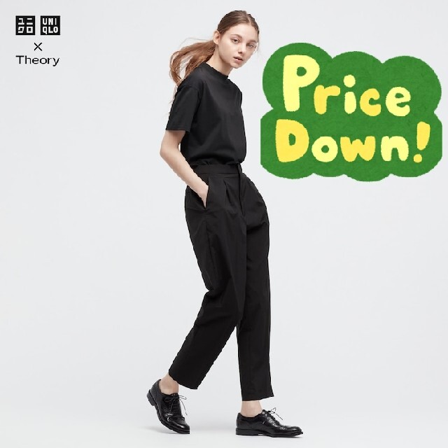 UNIQLO - (UNIQLO)感動タックイージーパンツ セットアップ可能の通販