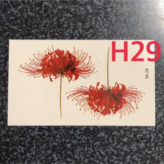 即購入OK☆ミニ☆タトゥーシール☆H29☆彼岸花☆曼珠沙華(アクセサリー)