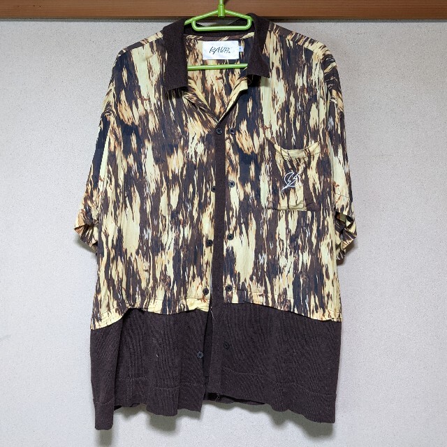 RAIZO　PATTERN×KNIT SH -BROWN-早い者勝ち!! メンズのトップス(Tシャツ/カットソー(半袖/袖なし))の商品写真