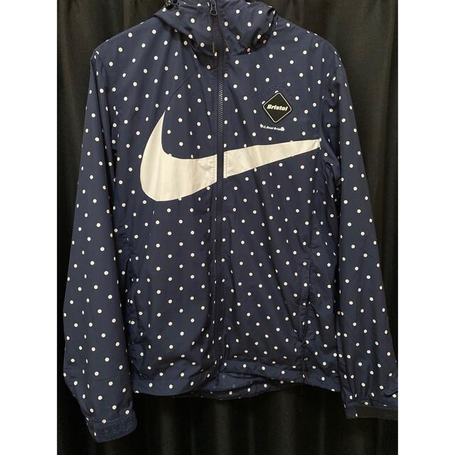 72センチ身幅Bristol FCRB NIKE 15aw ポルカドットパーカージャケット