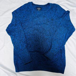 アメリカンイーグル ニット/セーター(メンズ)（ブルー・ネイビー/青色 