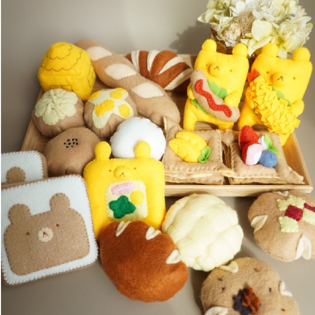 超特価sale開催】 フェルト ままごと くまのパン屋さん おもちゃ 知育