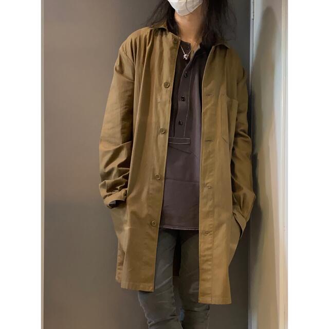 古着 ビンテージ トレンチ ミリタリー 軍 ロング コート 希少 デッド