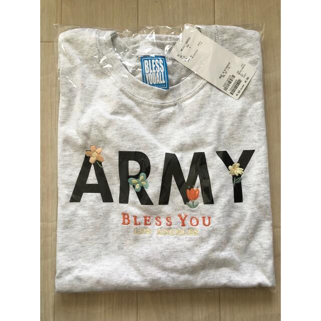 【新品】ARMY ロンT 刺繍 長袖 オーバーサイズ　ビッグシルエット メンズのトップス(Tシャツ/カットソー(七分/長袖))の商品写真