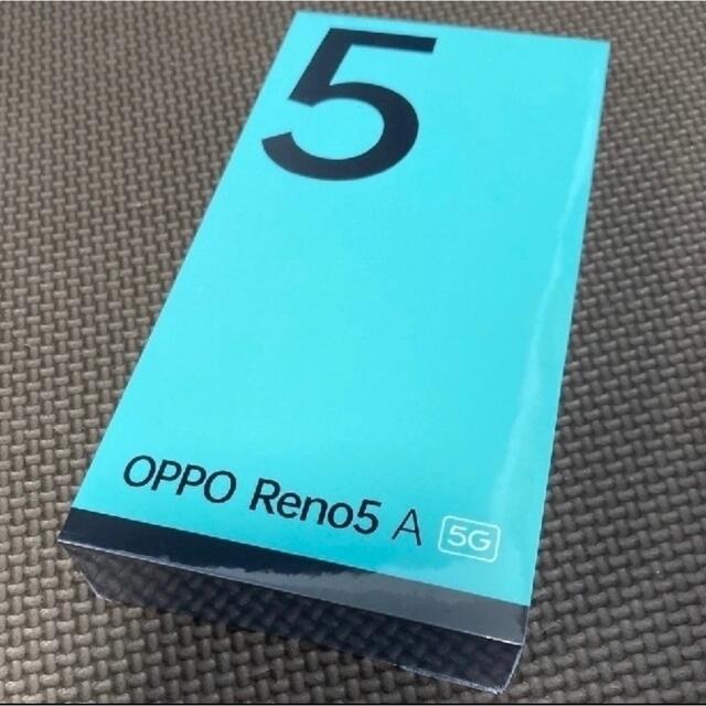 【新品未開封】OPPO Reno5A esim シルバーブラック ワイモバイルスマートフォン/携帯電話