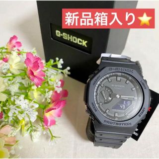 ジーショック(G-SHOCK)のカシオGショック 新品箱入り★オールブラック薄型腕時計GA-2100-1A1JF(腕時計(アナログ))