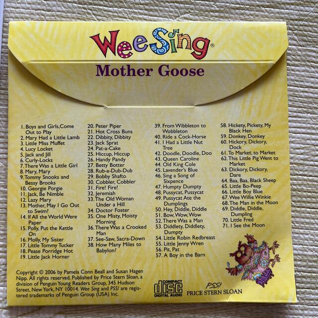 WeeSing マザーグース　CD エンタメ/ホビーのCD(キッズ/ファミリー)の商品写真