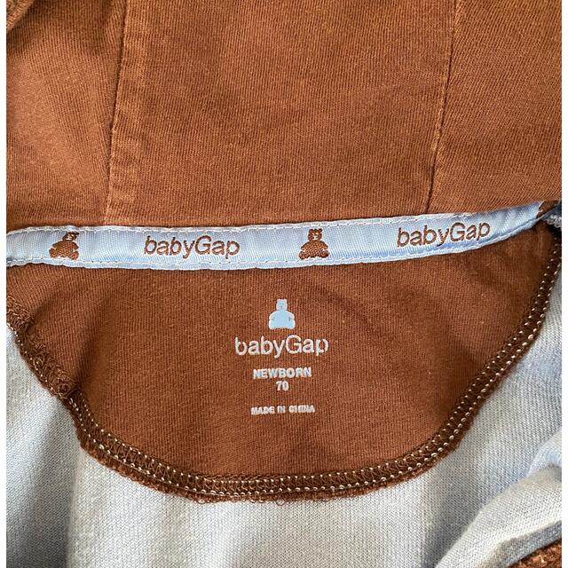 babyGAP(ベビーギャップ)のベイビーGAP ベロアパーカー 70 キッズ/ベビー/マタニティのベビー服(~85cm)(カーディガン/ボレロ)の商品写真