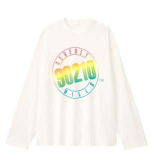 ジーユー(GU)のGU ビバリーヒルズ青春白書　ロングTシャツ  Lサイズ(Tシャツ(長袖/七分))