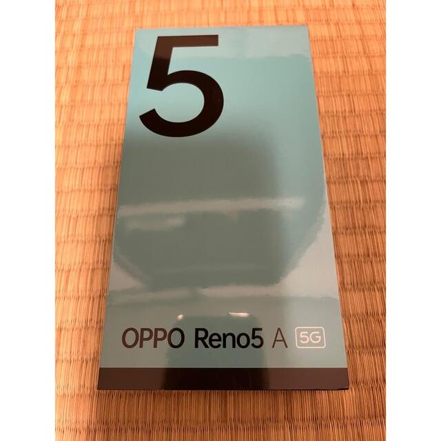 新品未開封　oppo Reno 5A アイスブルー 5G simフリー esim