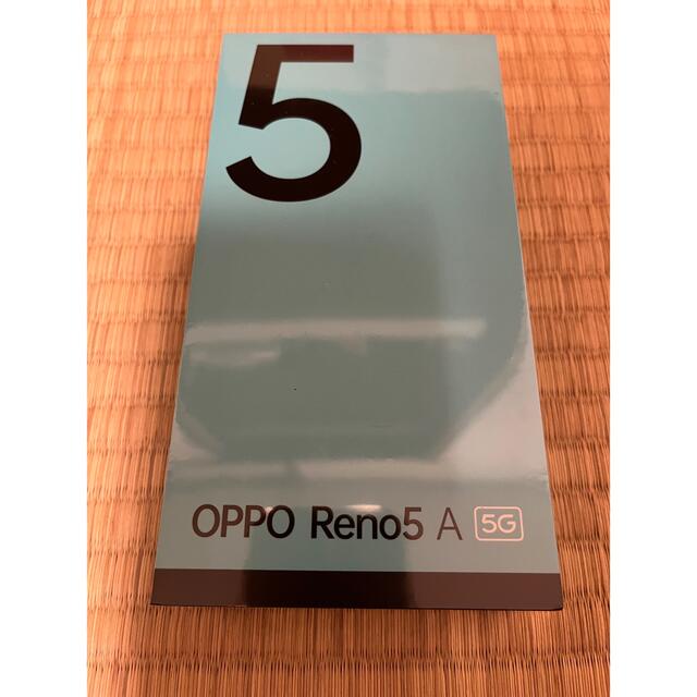 新品未開封　oppo Reno 5A アイスブルー 5G simフリー esimスマートフォン本体