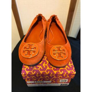 トリーバーチ(Tory Burch)の【値下げ】トリーバーチ Tory Burch/スウェードバレエシューズ　【箱付】(バレエシューズ)