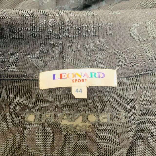 LEONARD(レオナール)のLEONARD　SPORT　レオナール　スポーツ　ジャケット　ロゴ文字　ブラック レディースのジャケット/アウター(テーラードジャケット)の商品写真