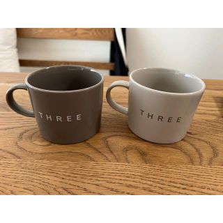 スリー(THREE)のTHREE マグカップ 2個セット(グラス/カップ)