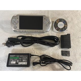 プレイステーションポータブル(PlayStation Portable)の☆良品☆ PSP-3000  ミスティックシルバー(携帯用ゲーム機本体)