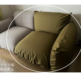 【年末セール❗️】マレンコ　カバーのみ　自作　2人掛け　カーキ/撥水加工帆布(ソファカバー)