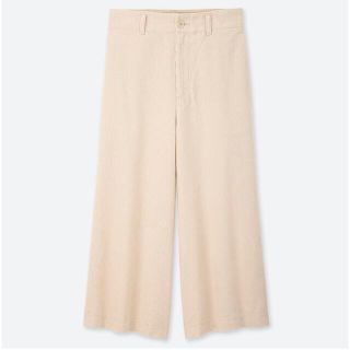 ユニクロ(UNIQLO)のUNIQLO ハイウエストコーデュロイ　ワイドクロップドパンツ(クロップドパンツ)