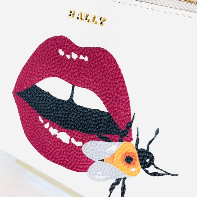 Bally リッププリント ラウンドファスナーウォレット 長財布