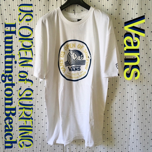 VANS(ヴァンズ)のVansバンズUSOPENofsurfing＠ハンティントンビーチ記念TシャツＬ スポーツ/アウトドアのスポーツ/アウトドア その他(サーフィン)の商品写真