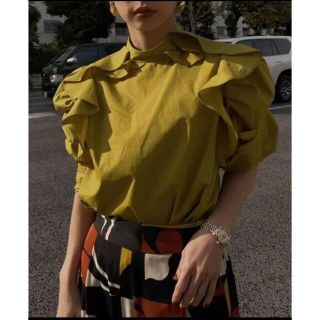 アメリヴィンテージ(Ameri VINTAGE)のAmeri FRILL PUFF SLEEVE BLOUSEタグ付き(シャツ/ブラウス(長袖/七分))