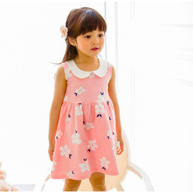 新品韓国　レディース 子供服 キッズ ワンピース キッズ/ベビー/マタニティのキッズ服女の子用(90cm~)(ワンピース)の商品写真