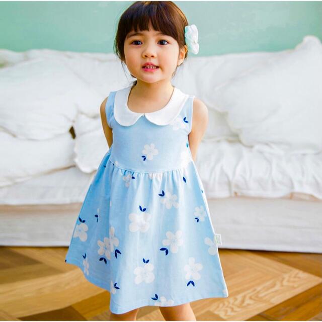 新品韓国　レディース 子供服 キッズ ワンピース キッズ/ベビー/マタニティのキッズ服女の子用(90cm~)(ワンピース)の商品写真