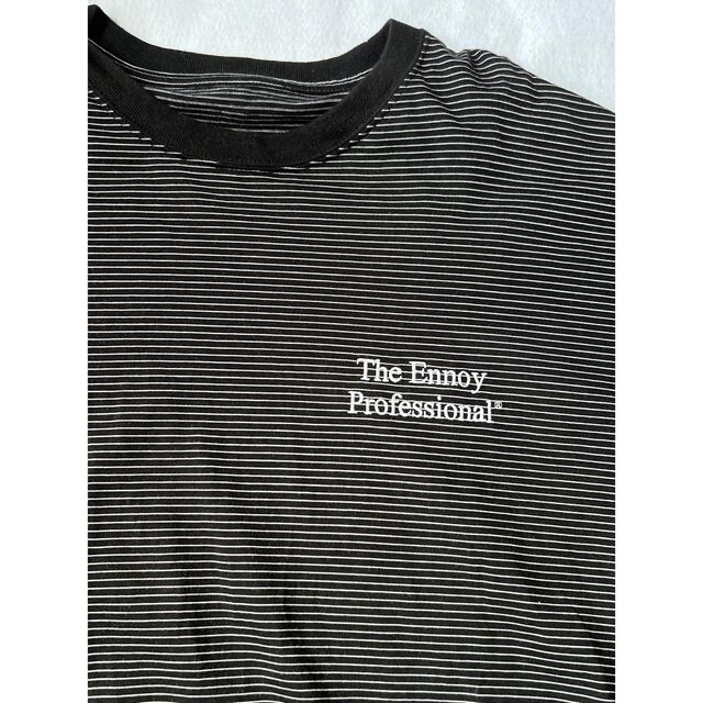 ennoy エンノイ ボーダーTシャツ ブラック XLサイズ 2