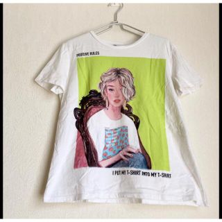 ザラ(ZARA)の絵画のようなプリントTシャツ(Tシャツ(半袖/袖なし))