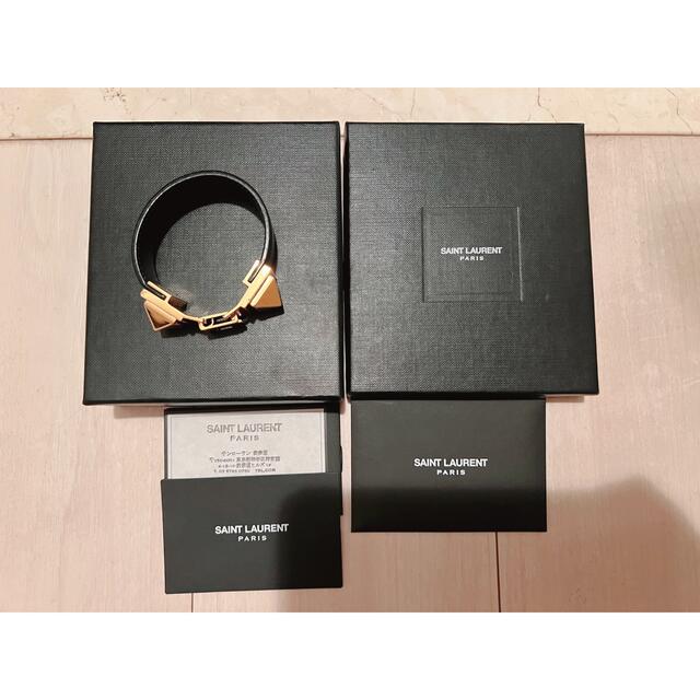 ◆SAINT LAURENT◆レザーブレスレット