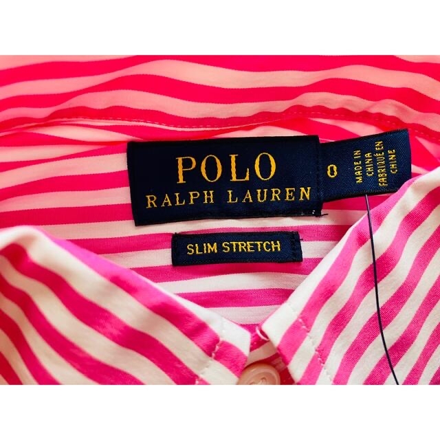 POLO RALPH LAUREN(ポロラルフローレン)の【POLO ralph lauren】ピンクストライプシャツ レディースのトップス(シャツ/ブラウス(長袖/七分))の商品写真